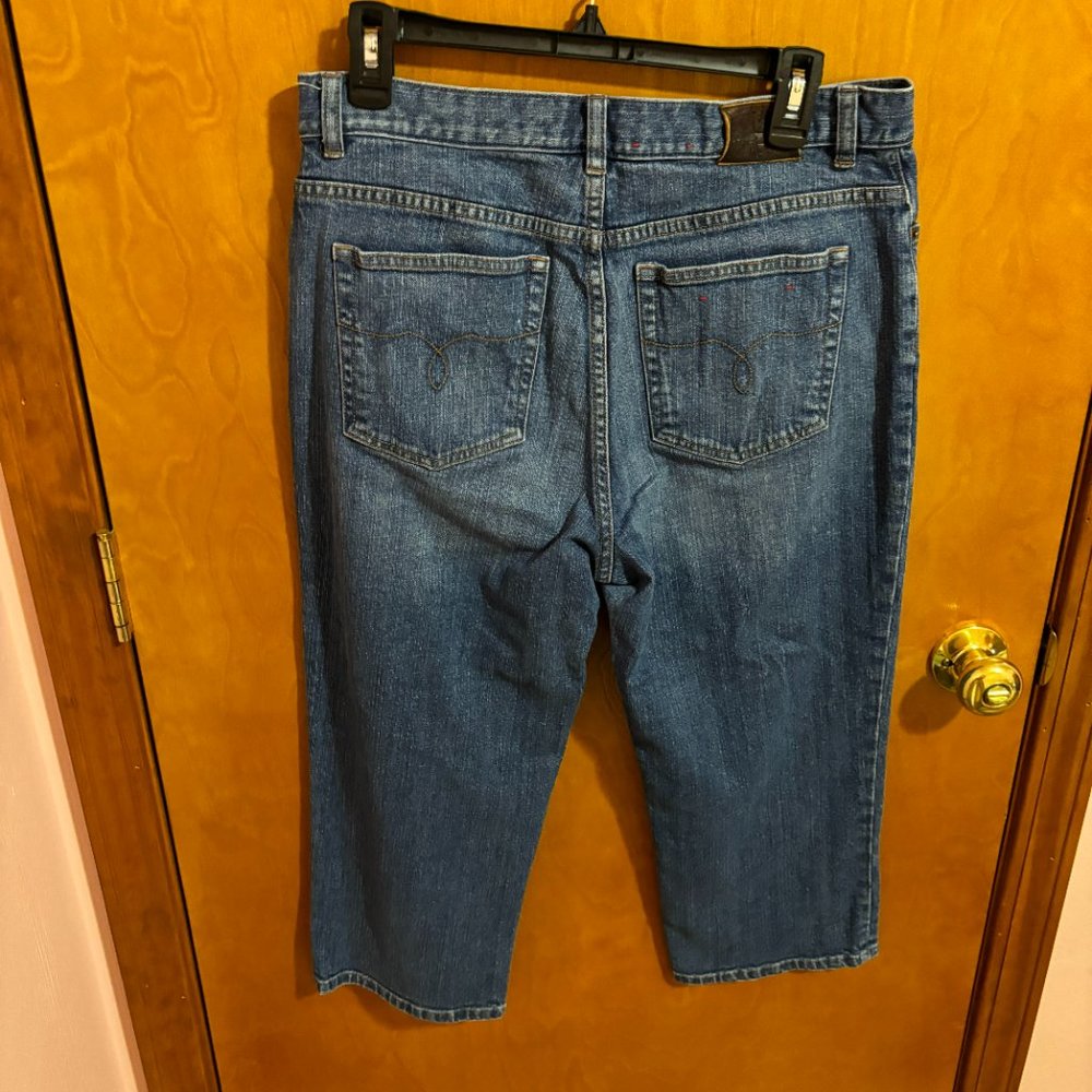 Vintage Ralph Lauren Womens‎ Cropped Denim Jeans Capri Size 10 - Picture 8 of 14